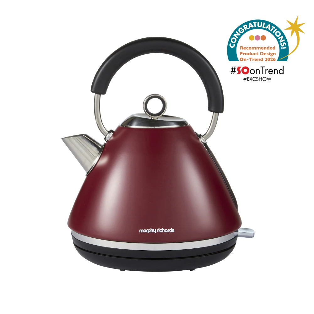 Morphy Richards 102051 Limited Edition Accents 1.5L Pyramid Kettle - Rhubarb