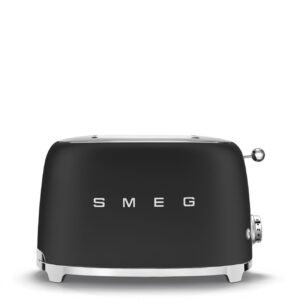 Smeg Retro Design 2 Slice Toaster Matt Black