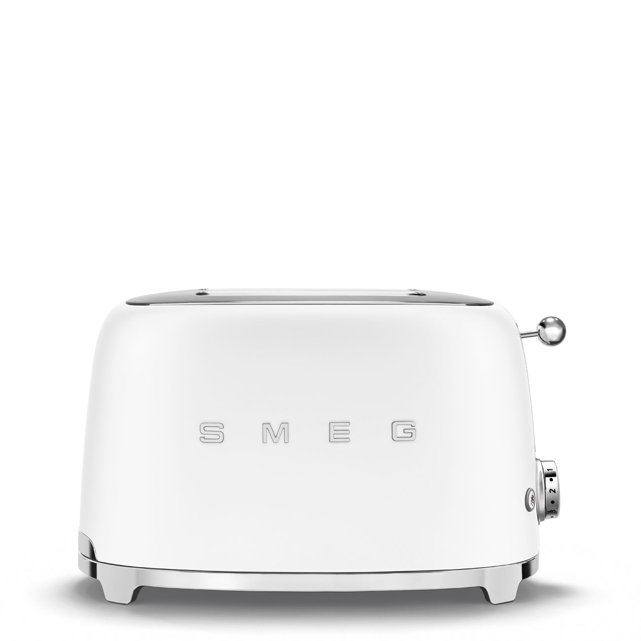 Smeg Retro Design 2 Slice Toaster Matt White