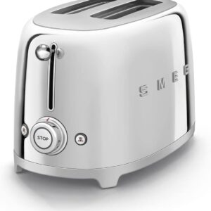 Smeg Retro Design 2 Slice Toaster Stainless Steel