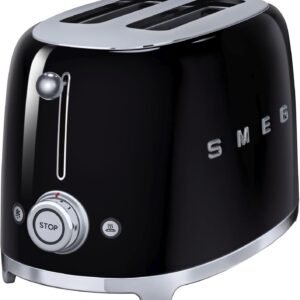 Smeg Retro Design 2 Slice Toaster Black