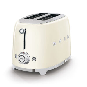Smeg Retro Design 2 Slice Toaster Cream