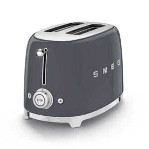 Smeg Retro Design 2 Slice Toaster Slate Grey