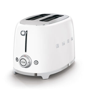 Smeg Retro Design 2 Slice Toaster White