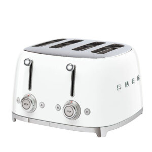 Smeg Retro Design 4 Slice Toaster White