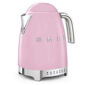 Smeg Retro Design Variable Temp Kettle Pastel Pink